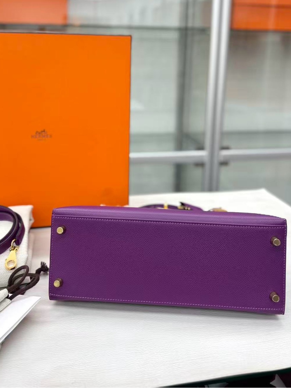Hermes Epsom Kelly Sellier 28 Anemone - Picture 14 of 16